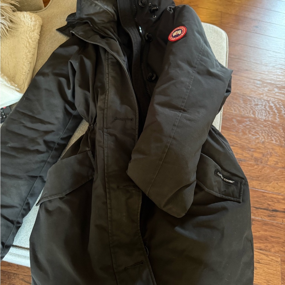 Women’s Canada Goose Black Parka Coat